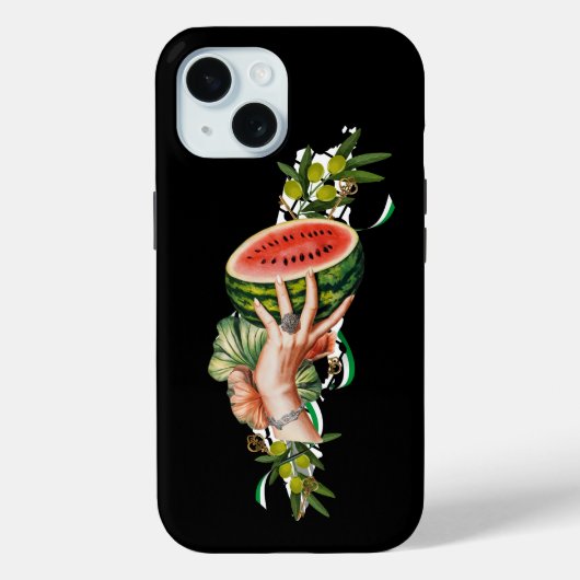 パレスティナ伝統的マップのパレスチナの要素 Case-Mate iPhoneケース (裏面)