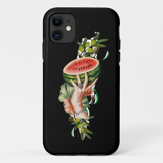 パレスティナ伝統的マップのパレスチナの要素 Case-Mate iPhoneケース (裏面)