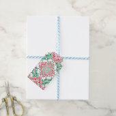 パレスティナ刺繍タスリーズパターン ギフトタグ (より糸付き)