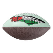 パレスティナ国旗とケフィヨンパターンの地図 アメリカンフットボール (回転90)