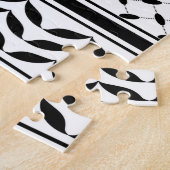 パレスティナ国旗とケフィヨンパターンの地図 ジグソーパズル (側面)