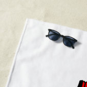 パレスティナ国旗とケフィヨンパターンの地図 ビーチタオル (インサイチュ)