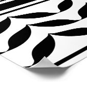 パレスティナ国旗とケフィヨンパターンの地図 ポスター (角)