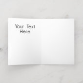 パレスティナ国旗とケフィヨンパターンの地図 箔グリーティングカード (内側レイダウン)