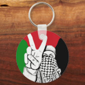 パレスティナ戦勝旗 キーホルダー (正面)