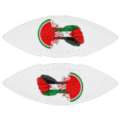 パレスティナ抵抗拳でスイカのシンボル アメリカンフットボール (パネル)