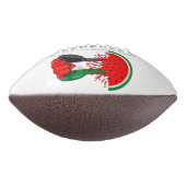 パレスティナ抵抗拳でスイカのシンボル アメリカンフットボール (回転90)