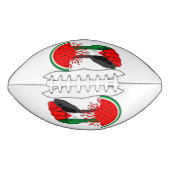 パレスティナ抵抗拳でスイカのシンボル アメリカンフットボール (正面)