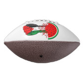 パレスティナ抵抗拳でスイカのシンボル アメリカンフットボール (回転270)