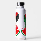 パレスティナ抵抗拳でスイカのシンボル ウォーターボトル (右面)