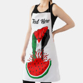 パレスティナ抵抗拳でスイカのシンボル エプロン (インサイチュ)