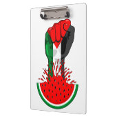 パレスティナ抵抗拳でスイカのシンボル クリップボード (左)