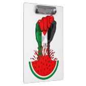パレスティナ抵抗拳でスイカのシンボル クリップボード (右)