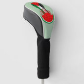 パレスティナ抵抗拳でスイカのシンボル ゴルフヘッドカバー (アングル)