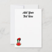 パレスティナ抵抗拳でスイカのシンボル サンキューカード (裏面)