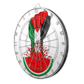 パレスティナ抵抗拳でスイカのシンボル ダーツボード (正面右)