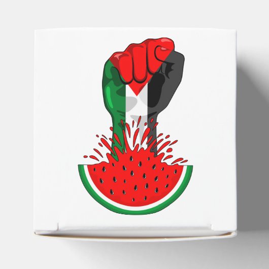 パレスティナ抵抗拳でスイカのシンボル フェイバーボックス (上部)