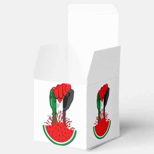 パレスティナ抵抗拳でスイカのシンボル フェイバーボックス (オープン)