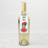 パレスティナ抵抗拳でスイカのシンボル ボトルネックタグ (ボトル)