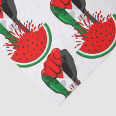 パレスティナ抵抗拳でスイカのシンボル 薄葉紙 (詳細)