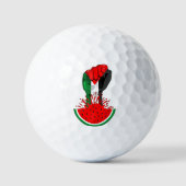 パレスティナ抵抗拳でスイカ ゴルフボール (正面)