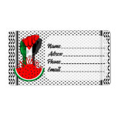 パレスティナ抵抗拳でスイカ ラベル (正面)