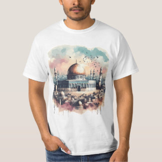 パレスティナ救ガザアル・アクサ・モスクTシャツ Tシャツ