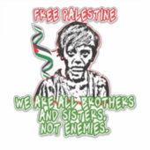 パレスティナ車シール，パレスチナデカール国旗， Ar シール (正面)