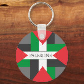 パレスティナ選手サッカーボール キーホルダー (正面)