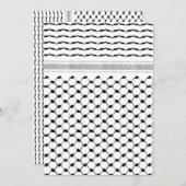 パレスティナ・クフィヤカスタム セーブザデート (正面/裏面)