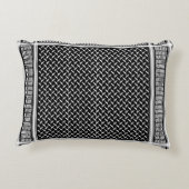 パレスティナ・クフィヤ |ブラック・ケフィエ・タペストリー アクセントクッション (裏面)