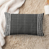 パレスティナ・クフィヤ |ブラック・ケフィエ・タペストリー ランバークッション (ブランケット)