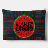 パレスティナ・スイカ・パレスチナのアラビア語「فلسطين」 アクセサリーポーチ (裏面)