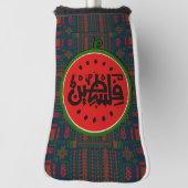 パレスティナ・スイカ・パレスチナのアラビア語「فلسطين」 ゴルフヘッドカバー (回転90)