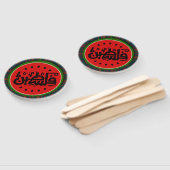 パレスティナ・スイカ・パレスチナのアラビア語「فلسطين」 ハンドファン (組立なし)