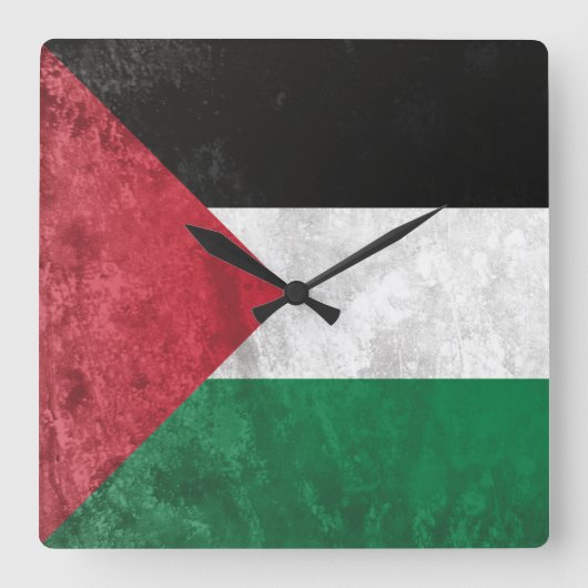 パレスティナ スクエア壁時計 (正面)