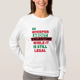 パレスティナ・マーチについて語る Tシャツ