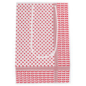 パレスティナ・レッド&ホワイト・ケフィエ ミディアムペーパーバッグ (裏面)