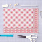 パレスティナ・レッド&ホワイト・ケフィエ 薄葉紙 (クラフト)