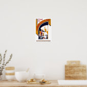 パレスティナ・ヴィンテージ旅行ポスター復元 ポスター (キッチン)