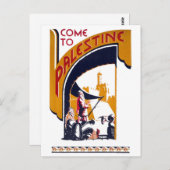 パレスティナ・ヴィンテージ旅行ポスター復元 ポストカード (正面/裏面)