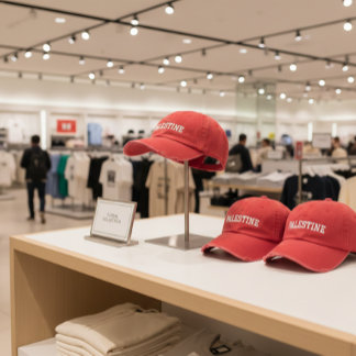 パレスティナ 刺繍入りキャップ