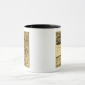 パレスティンパノラママップパレスチナ マグカップ (中央)