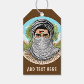 パレスティンフリーダムファイターポートレート ギフトタグ (正面)