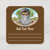 パレスティンフリーダムファイターポートレート スクエア名刺 (正面)