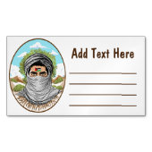 パレスティンフリーダムファイターポートレート マグネット名刺 (正面)