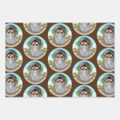 パレスティンフリーダムファイターポートレート ラッピングペーパーシート (正面2)