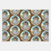 パレスティンフリーダムファイターポートレート ラッピングペーパーシート (正面)