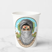 パレスティンフリーダムファイターポートレート 紙コップ (裏面)