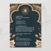 パレスヒンディヘナメンディインディアンスタイル結婚ズ エンクロージャーカード (正面)